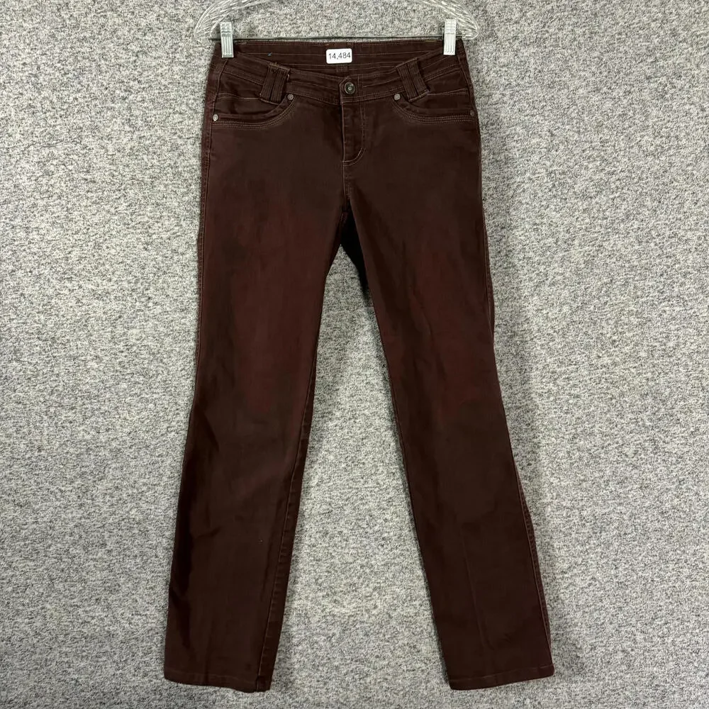 Kuhl Women's 2 Reg Brown Klaudette Outdoor Hiking Straight Leg Pants